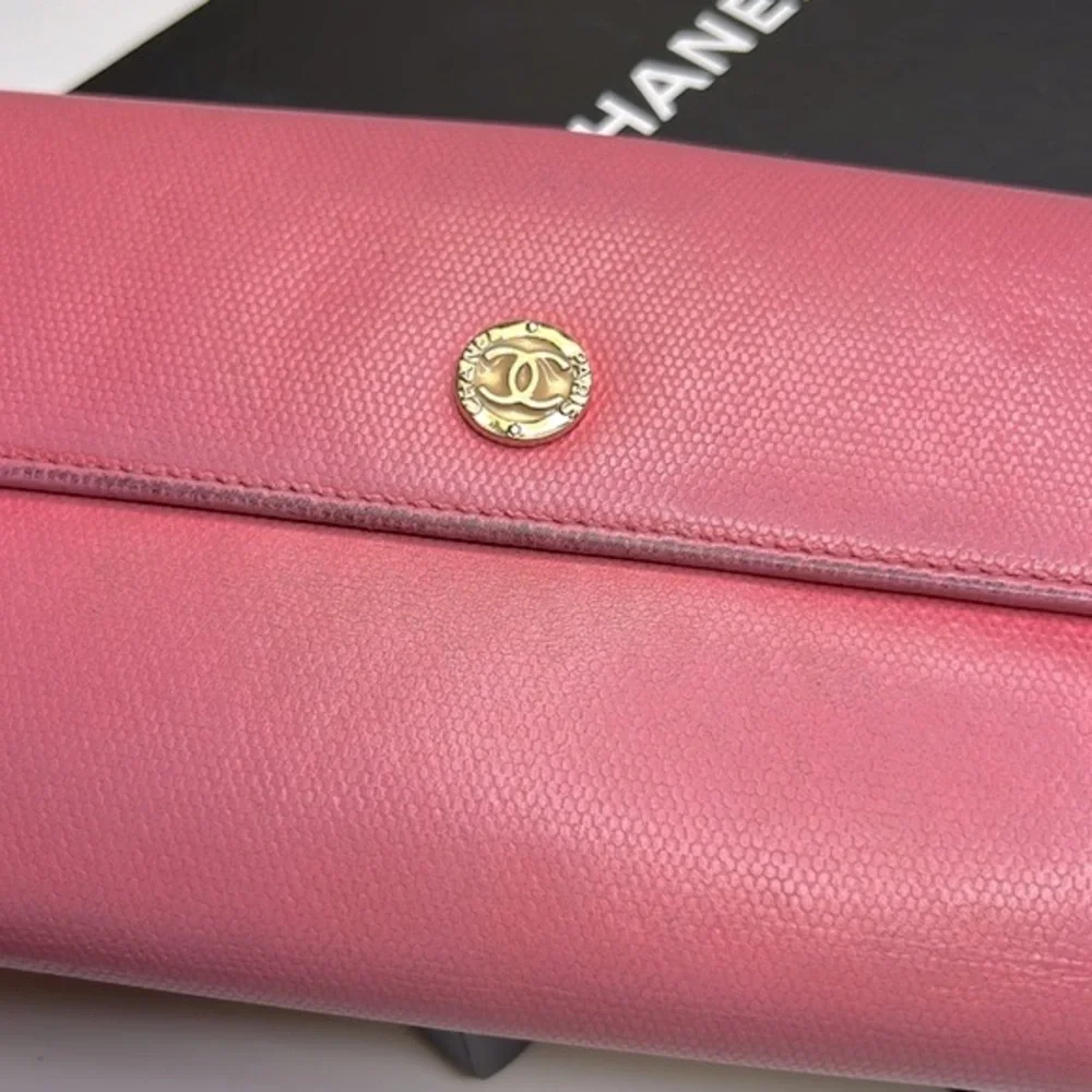Chanel Round Zipper Long Wallet